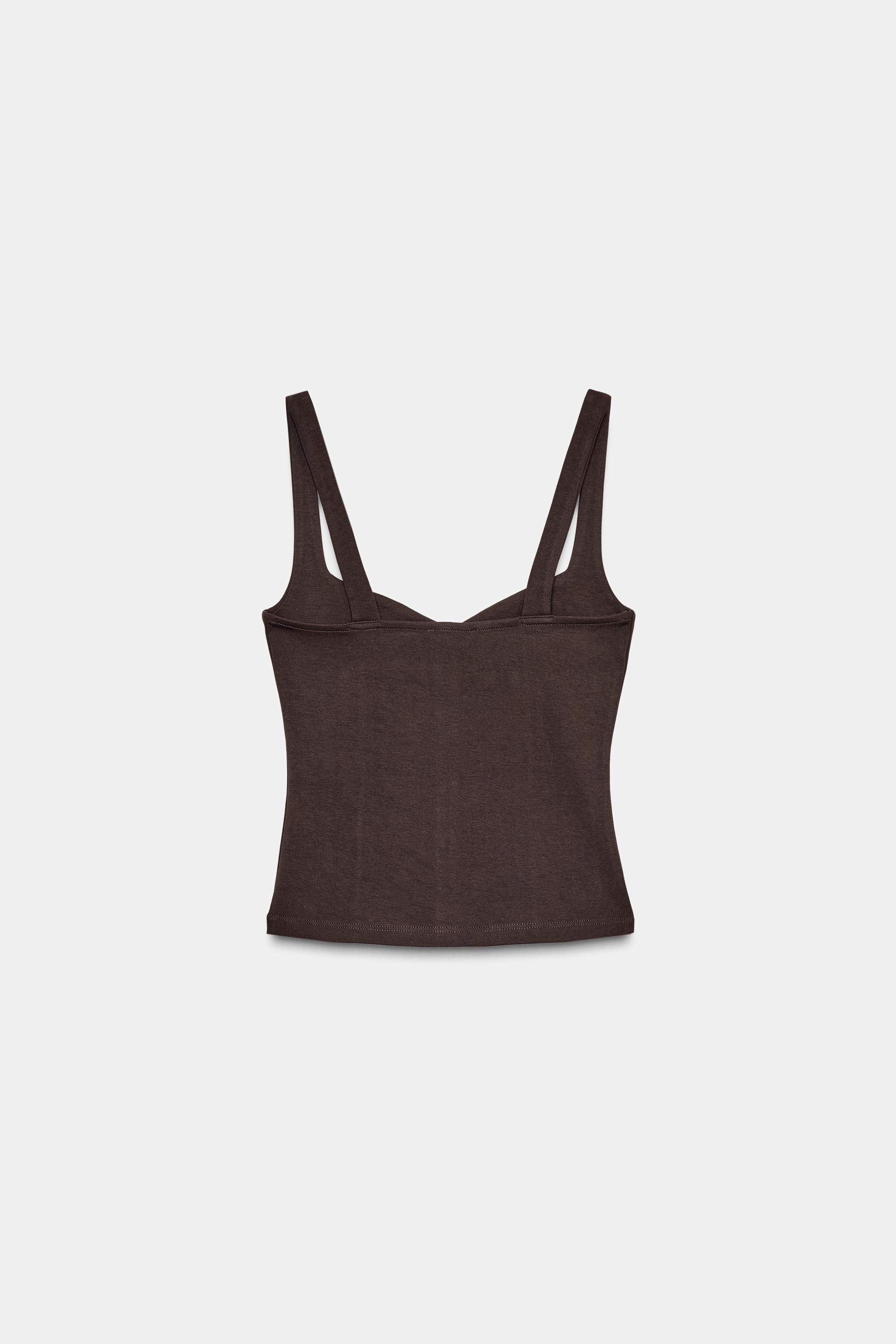 TOP DÉCOLLETÉ CŒUR BOUTONS